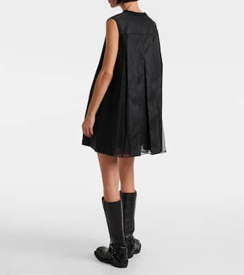 Minikleid aus Jersey und Twill | Sacai