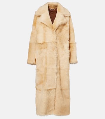Mantel Evita Long aus Shearling | Nour Hammour
