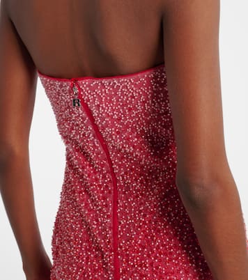 Robe longue à sequins et perles  | Rotate