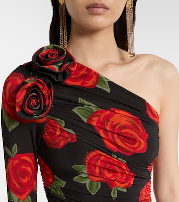 Latin Roses draped one-shoulder maxi dress | Farm Rio