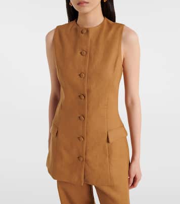 Veste sans manches Jane en lin | Faithfull