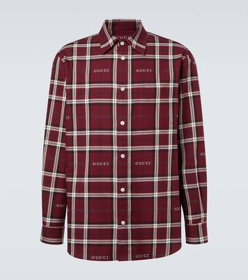 Hemd Gucci Script aus Baumwoll-Jacquard | Gucci