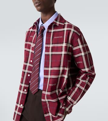 Hemd Gucci Script aus Baumwoll-Jacquard | Gucci