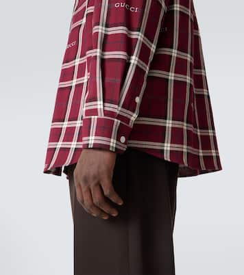 Hemd Gucci Script aus Baumwoll-Jacquard | Gucci