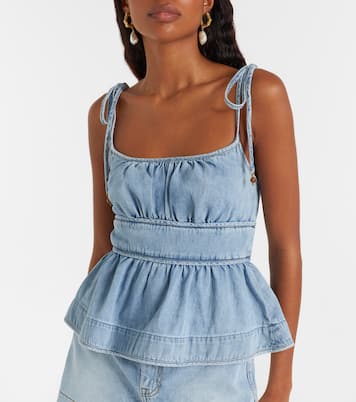 Wanderlust denim top | Zimmermann