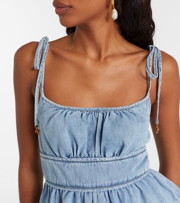 Wanderlust denim top | Zimmermann