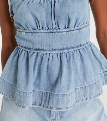 Wanderlust denim top | Zimmermann