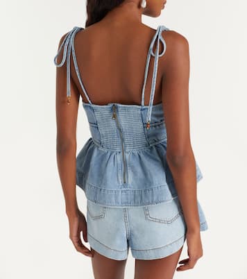 Wanderlust denim top | Zimmermann