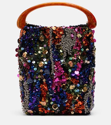 Henkeltasche Crisp Small mit Pailletten | Dries Van Noten