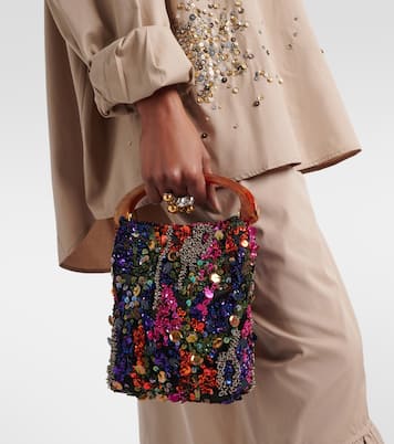 Henkeltasche Crisp Small mit Pailletten | Dries Van Noten