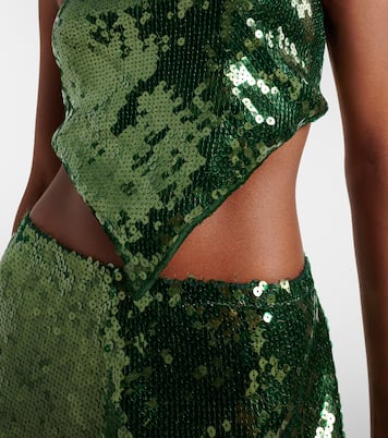 Cropped-Top Marylin mit Pailletten | Oséree