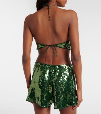 Cropped-Top Marylin mit Pailletten | Oséree