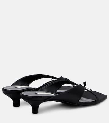 Bow-detail satin mules | Toteme