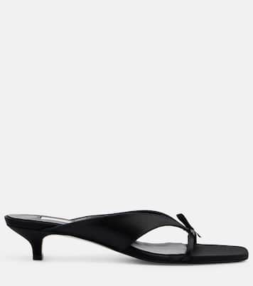 Bow-detail satin mules | Toteme