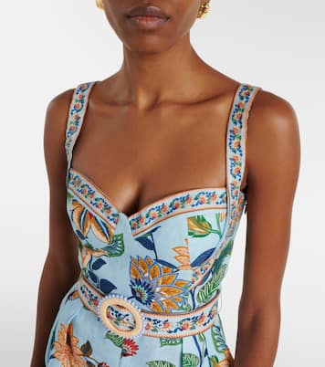 Playsuit Delphi aus Leinen | Farm Rio