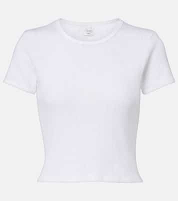 Cropped-Top Pointelle aus Baumwolle | Leset