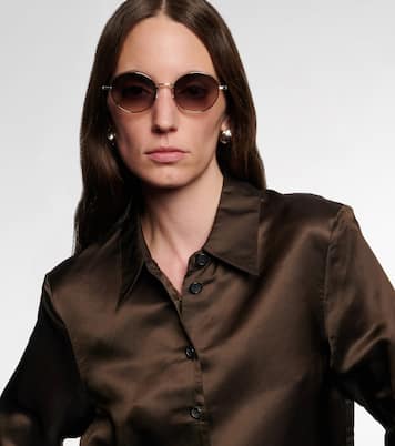 X Oliver Peoples Runde Sonnenbrille 1994C | Khaite