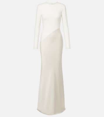 Satin and jersey gown | Roland Mouret