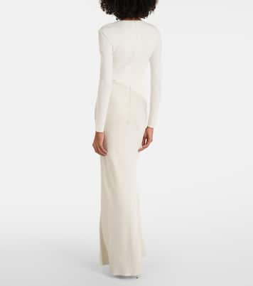 Satin and jersey gown | Roland Mouret