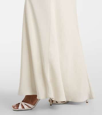 Satin and jersey gown | Roland Mouret