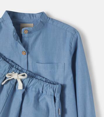 Set aus Hemd und Shorts aus Baumwoll-Chambray | Wheat