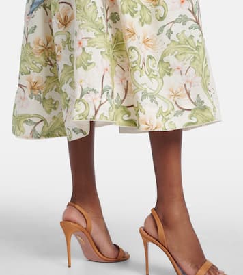 Balsa Anhelo floral linen midi dress | Agua by Agua Bendita