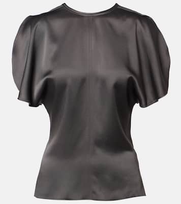Top Bela aus Satin mit Crêpe-Rücken  | Victoria Beckham