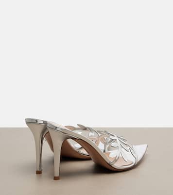 Flavia metallic leather mules | Gianvito Rossi