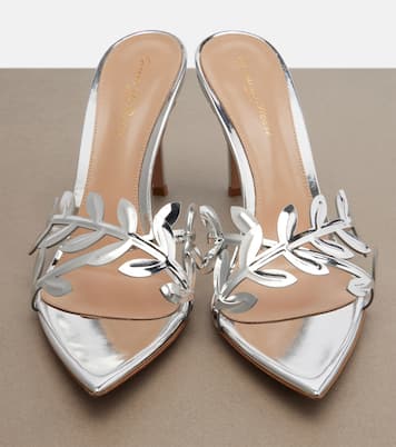 Flavia metallic leather mules | Gianvito Rossi