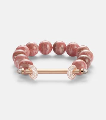 Bracelet Chakra en or rose 18 ct à rhodochrosites et diamants | Ananya