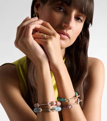 Bracelet Chakra en or rose 18 ct à rhodochrosites et diamants | Ananya