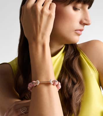 Bracelet Chakra en or rose 18 ct à rhodochrosites et diamants | Ananya