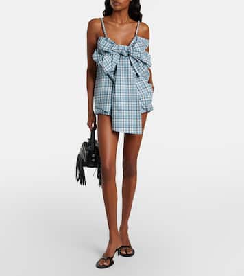 Shorts de algodón a cuadros | Acne Studios