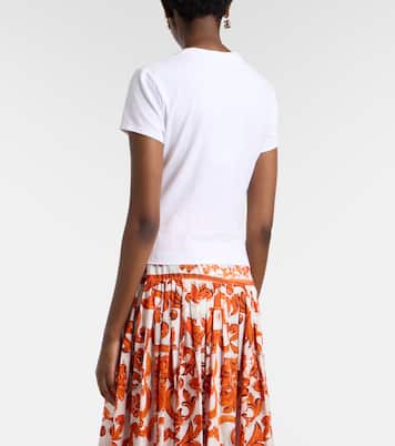 Embroidered cotton-blend jersey T-shirt | Dolce&Gabbana
