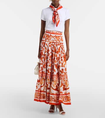 Embroidered cotton-blend jersey T-shirt | Dolce&Gabbana