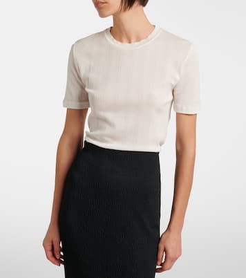 Etina ribbed-knit cotton T-shirt | The Row