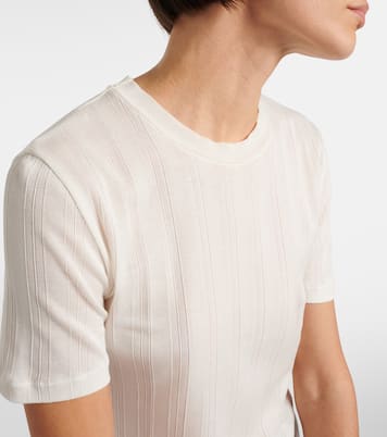 Etina ribbed-knit cotton T-shirt | The Row