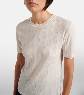 Etina ribbed-knit cotton T-shirt | The Row