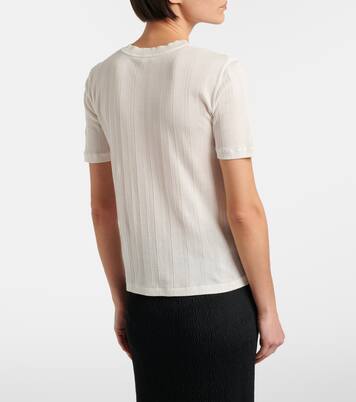 Etina ribbed-knit cotton T-shirt | The Row