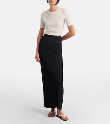 Etina ribbed-knit cotton T-shirt | The Row
