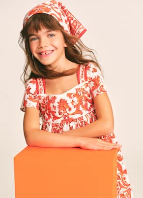 Bébé – Robe imprimée en coton | Dolce&Gabbana Kids