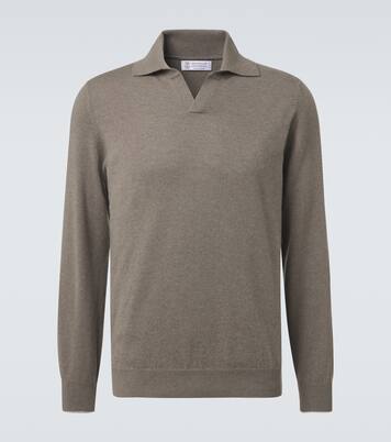 Cashmere polo sweater | Brunello Cucinelli