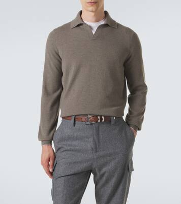 Cashmere polo sweater | Brunello Cucinelli