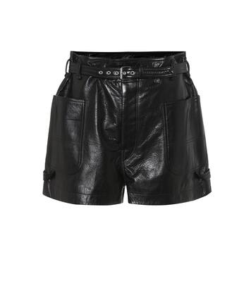 Xike high-rise leather shorts | Isabel Marant
