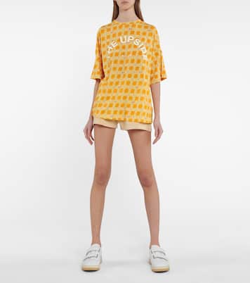 Carla printed cotton-blend T-shirt | The Upside