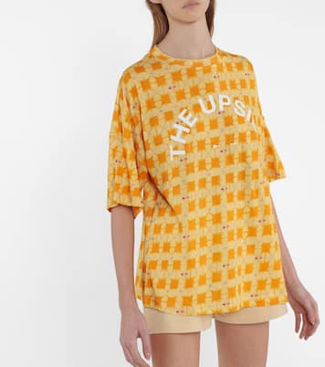 Carla printed cotton-blend T-shirt | The Upside