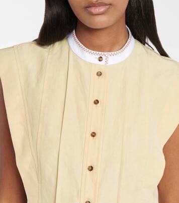 Linen and cotton minidress | Chloé