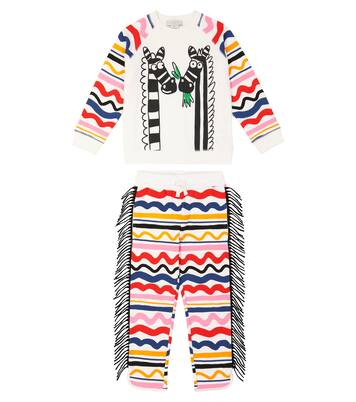 Cotton sweatshirt and sweatpants set | Stella McCartney Kids