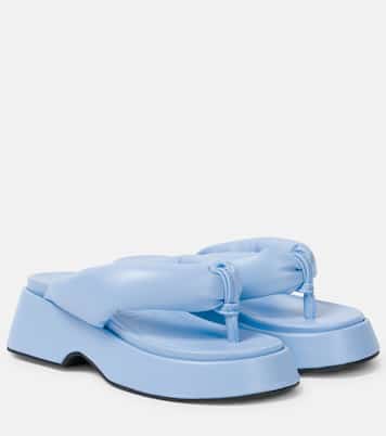 Padded thong sandals | Ganni