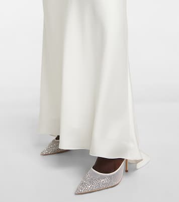 Pumps Love 100 aus Mesh mit Kristallen | Jimmy Choo